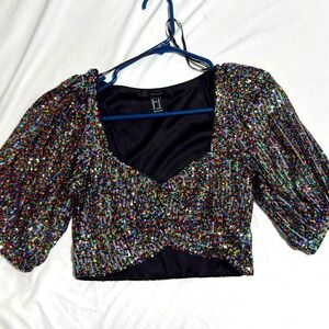 Sequin Top multicolor